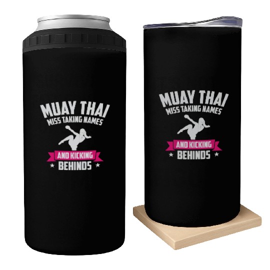 International Women's Day Muay Thai Girl Power Can Coolers