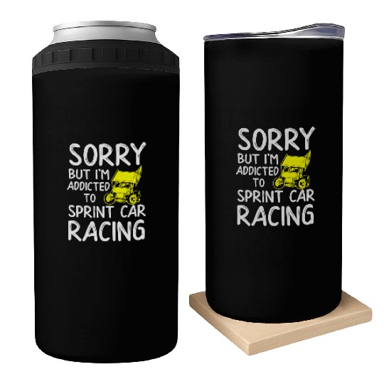 Sprint Car Racing, sprint car, dirt track racers Can Coolers