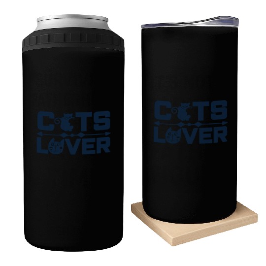 Crazy for Cats: Cute and Casual Cat Lover Top Can Coolers