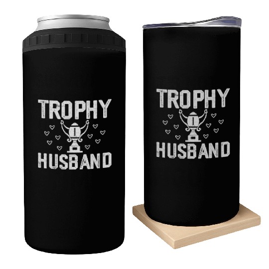 Trophy Husband Can Coolers Funny Can Coolers