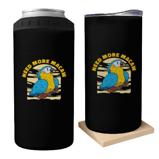 Macaw Parrot Lover Nature Zoo Animal Pet Can Coolers