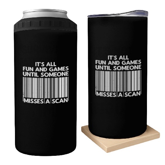 Funny Postal Worker Design For Men Women Postal Can Coolers