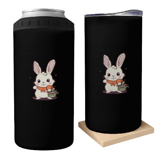 Rabbit Glasses Boys Girls Kids Easter Day Carrot Can Coolers