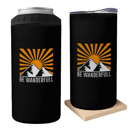 Wanderfull Hiker Mountain fan Wanderlust Mountains Can Coolers