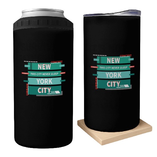 New York City Green Can Coolers