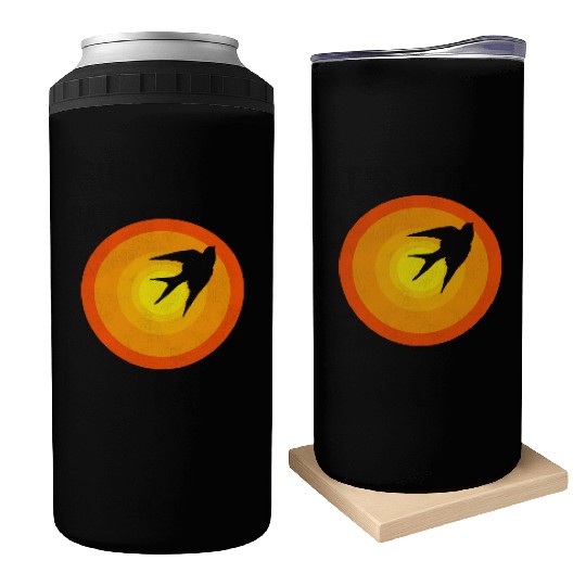 Caged Bird Sunrise gift Can Coolers