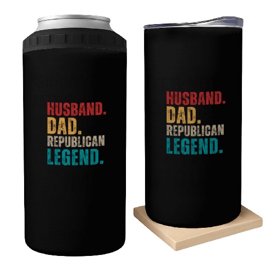 Husband Dad Republican Legend Republican Supporter Can Coolers