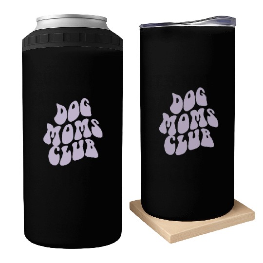 Dog Moms Club retro Pet Lover Can Coolers