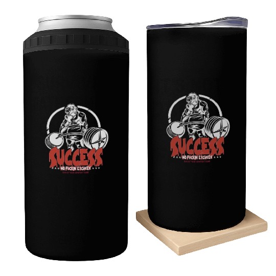 GYM No Excuses Body Building Fitness Gorilla Can Coolers