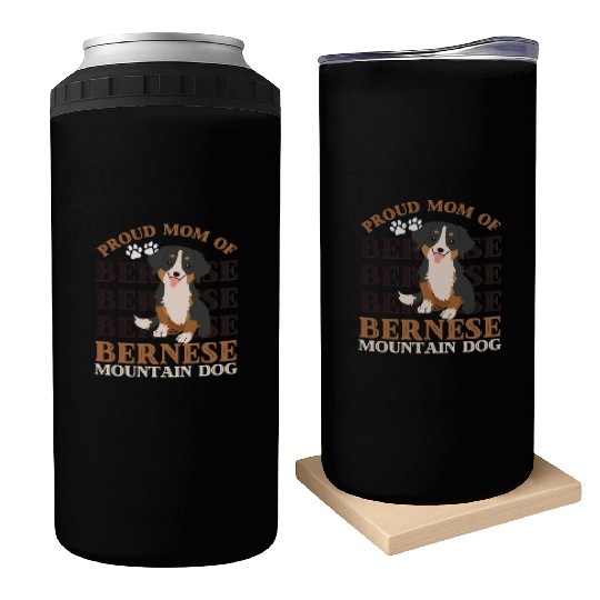 Bernese Mountain Dog mom of Bernese Mountain dogs Can Coolers