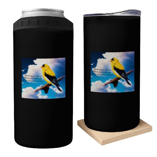Birds sing Can Coolers