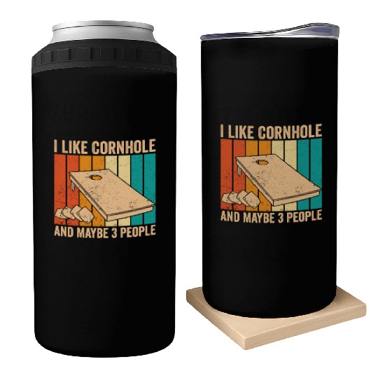 Funny Cornhole Retro Can Coolers