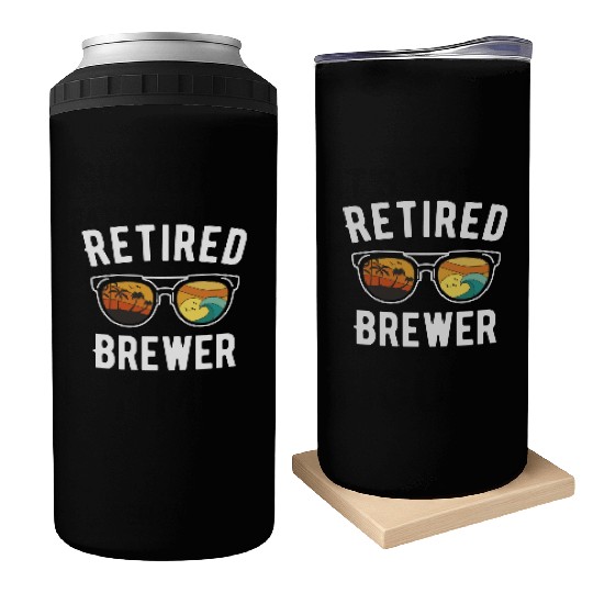 Retiree Brewer's Beach Lifestyle Sunglasses Design Can Coolers