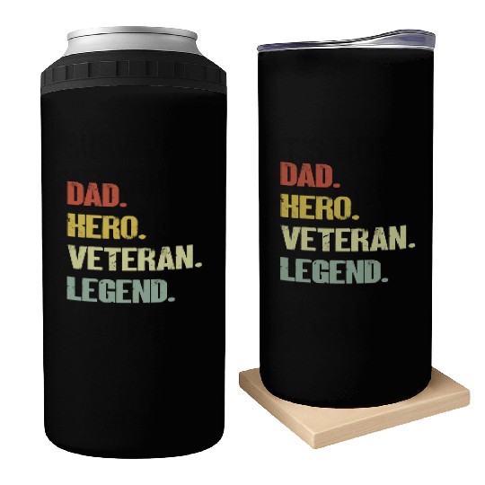 Dad hero veteran legend Can Coolers