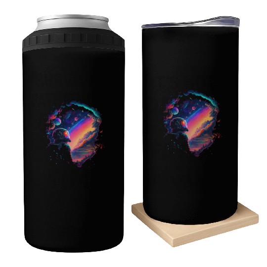 Psychedelic Astronaut Can Coolers
