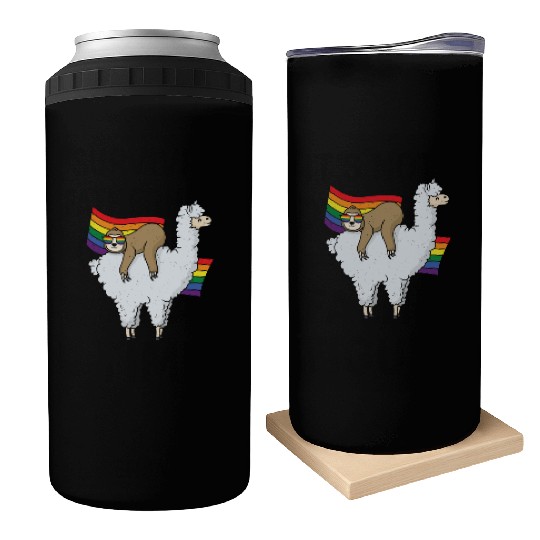 Sloth Equality Gay LGBTQ Rainbow LGBT Pride Month Can Coolers