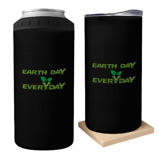 Earth day everyday Can Coolers
