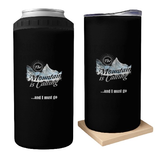 Hiking Mountain is Calling Hike Vintage Can Coolers