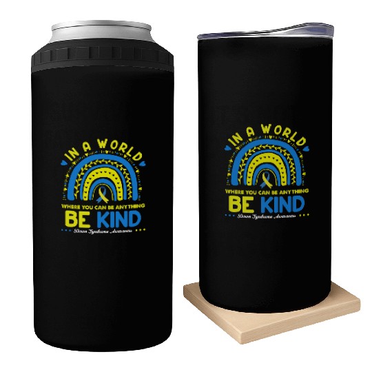 Be Kind Down syndrome Awareness October Teacher Can Coolers