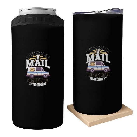 Postal Worker Mail Lady Mail Carrier Postal Can Coolers