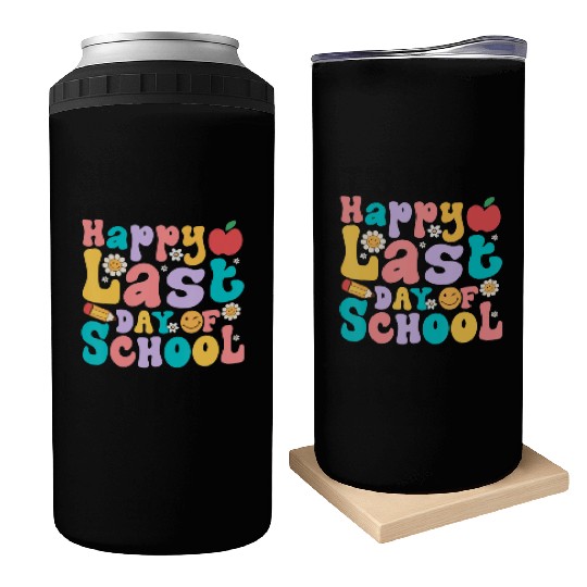 Happy Last Day Of School Teacher student Can Coolers