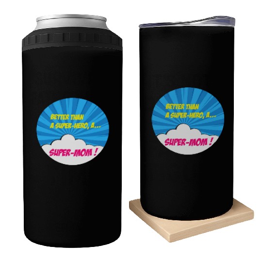 Super-mom super-hero. Best mom Mother's day Comics Can Coolers