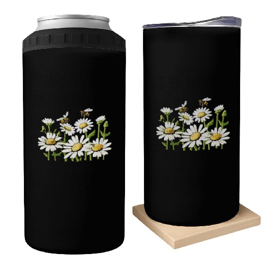 Marguerites Daisy Summer Daisies Flower Garden Can Coolers