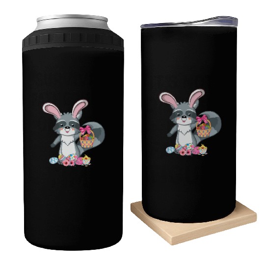 Raccoon Bunny Ears Easter Eggs For Can Coolers
