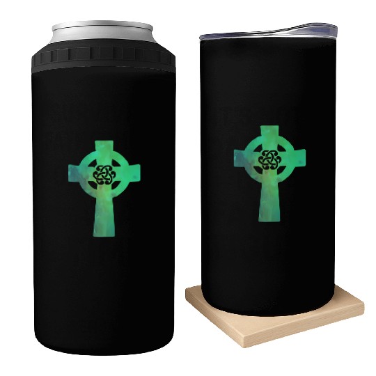 Irish Celtic Cross Knot St Patrick'S Day Christian Can Coolers