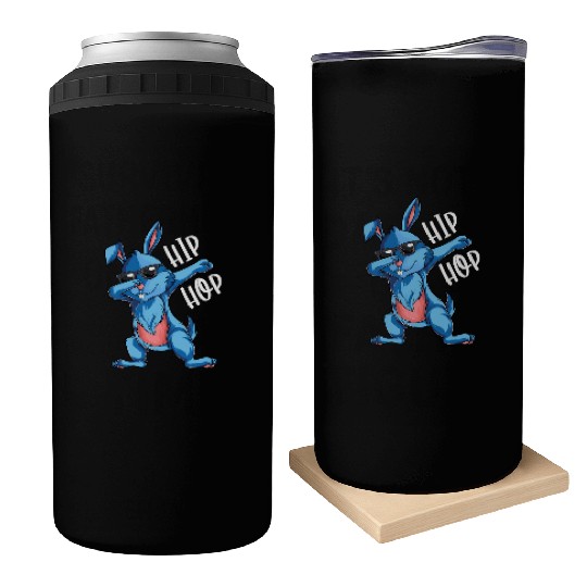 Hip Hop Dabbing Bunny Easter Day Can Coolers