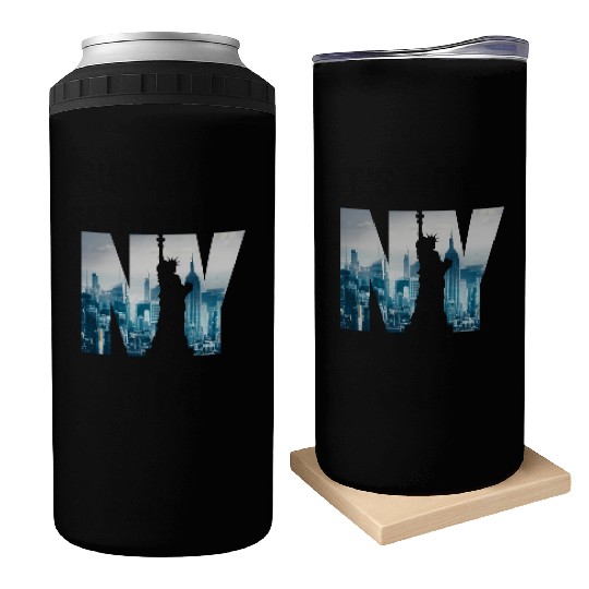 New York City Skyline New York New York City Can Coolers