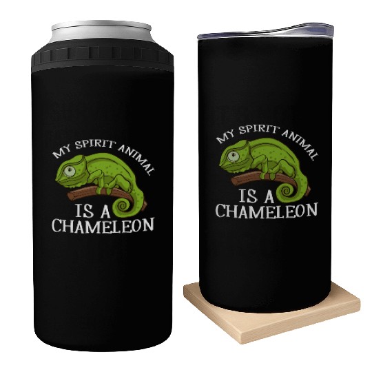 My Spirit Animal Is A Chameleon Lizard Chameleon Can Coolers