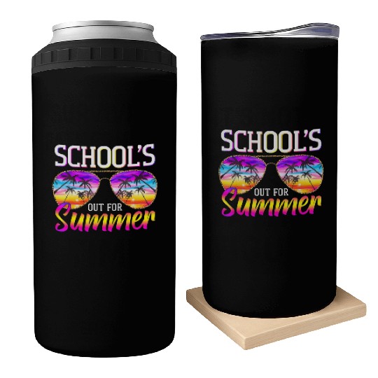 Last Day Of School Schools Out For Summer Teacher Can Coolers