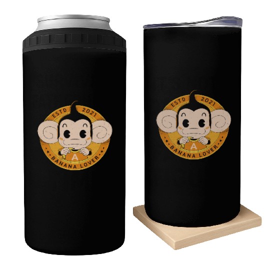 Monkey Banana Lover Can Coolers
