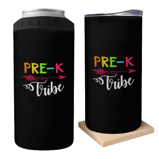 Team Pre K Teacher Tribe Back To School Can Coolers