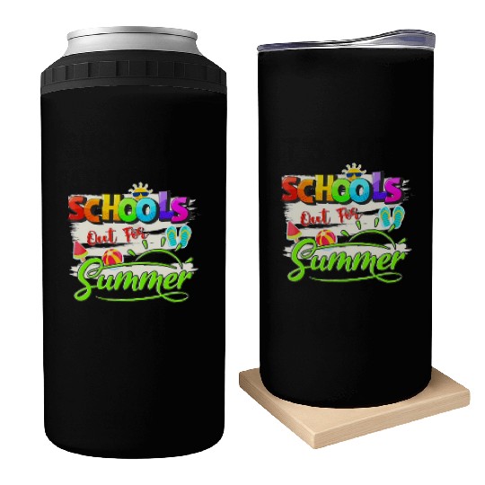 Schools Out For Summer Lover Funny Teacher Student Can Coolers
