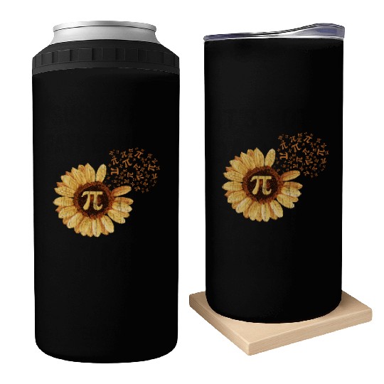Pi Pi Day Sunflower Attire Math Can Coolers