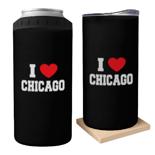 I Love Chicago Can Coolers