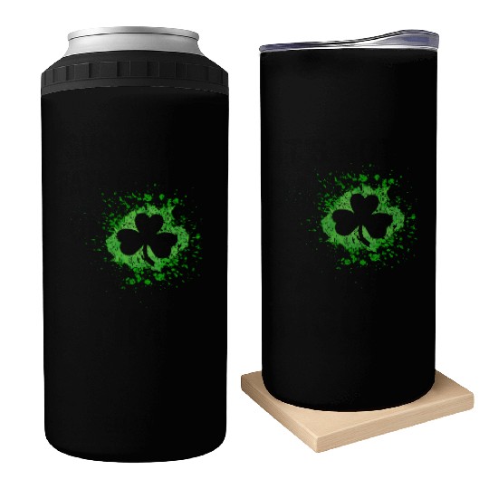 2-Sided Erin Go Bragh Shamrock Celtic Knot And Can Coolers