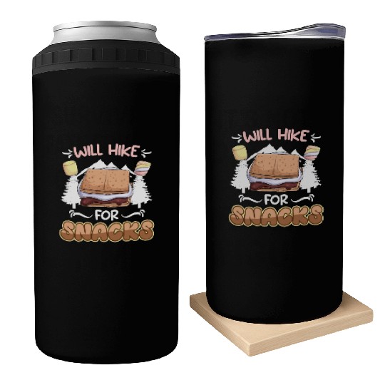 Wanderlust Climber funny Mountain Hiking Snack Can Coolers