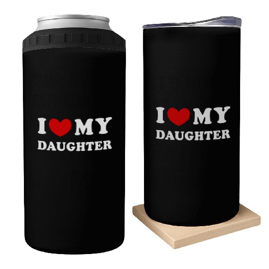 I Love My Daughter, I Heart My Daughter Can Coolers
