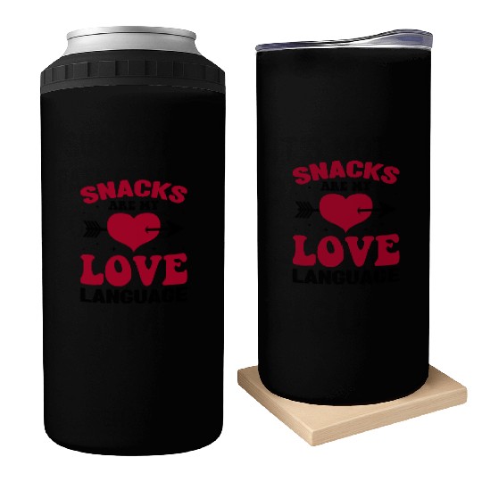Snacks are my Love Language Funny Snack Lovers Can Coolers