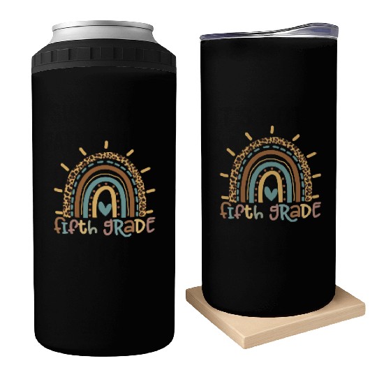 Fifth Grade Rainbow Girls Boys Teacher Team Can Coolers