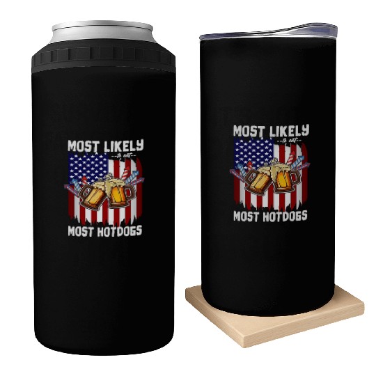 4th Of July Party Most Likely To Eat Hotdogs Can Coolers
