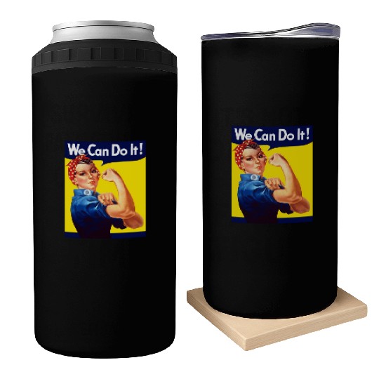 Rosie The Riveter We Can Do It Can Coolers