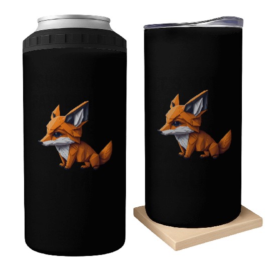 Tangram Fox Can Coolers