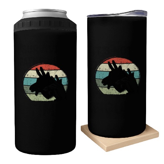 Animal Shadows donkey Can Coolers