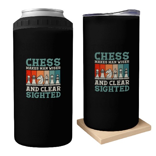 Chess Makes Wiser And Clear Can Coolers