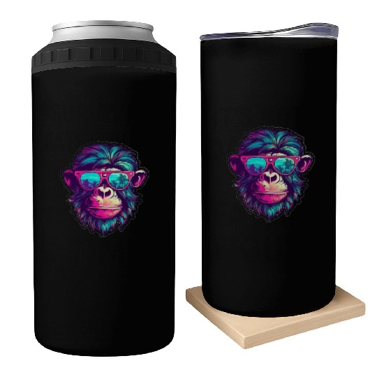 Miami Sunglass Monkey - Embrace the Sun Can Coolers