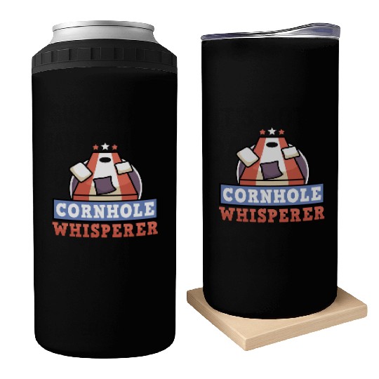Cornhole Whisperer Bean Bag Lover Can Coolers